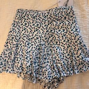 princess polly mini skort, blue and pink and white, so cute for summer